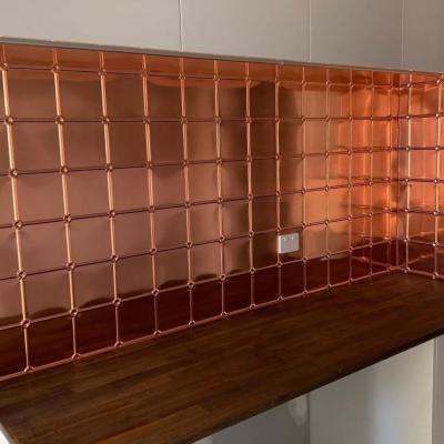 Apm Small Tile Copper Splashback